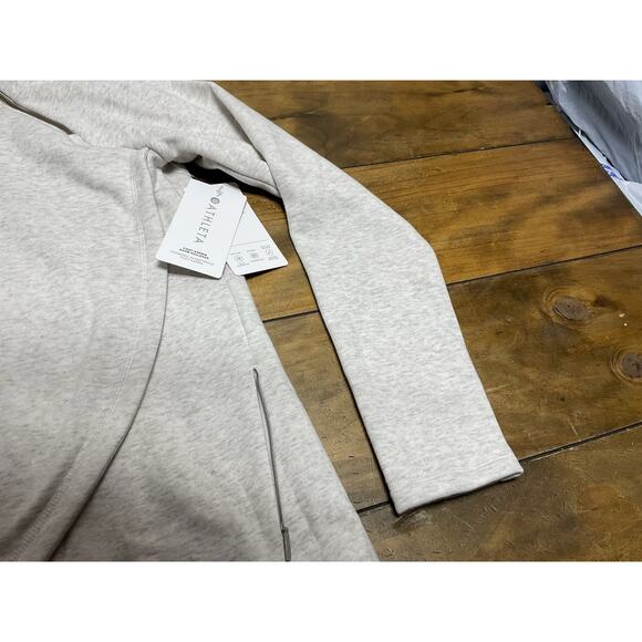 Athleta Women’s Size Medium Cozy Karma Asym Pullover Sweatshirt Gray NWT - Picture 5 of 14